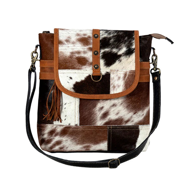 Myra Tyler Ridge Leather Hairon Bag - S-8425