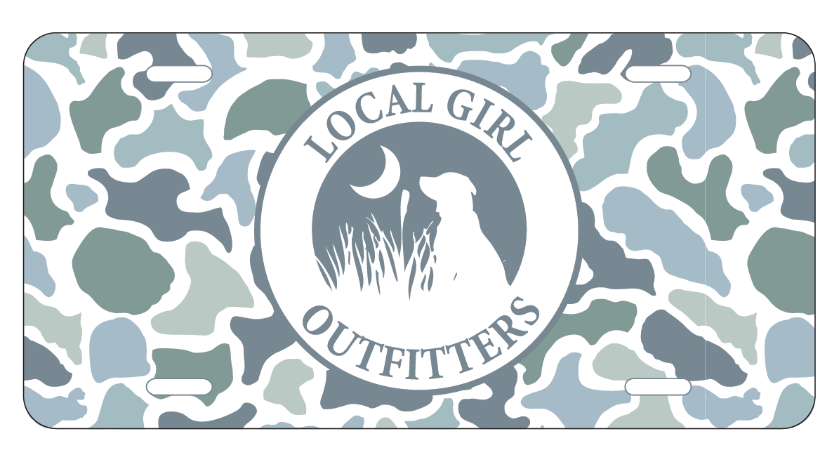 Local Girl License Plate - Localflage Coast - L5210001-LCC