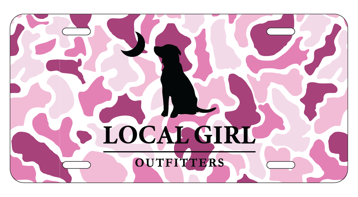 Local Girl License Plate - Pink Localflage - L5210003-LCP