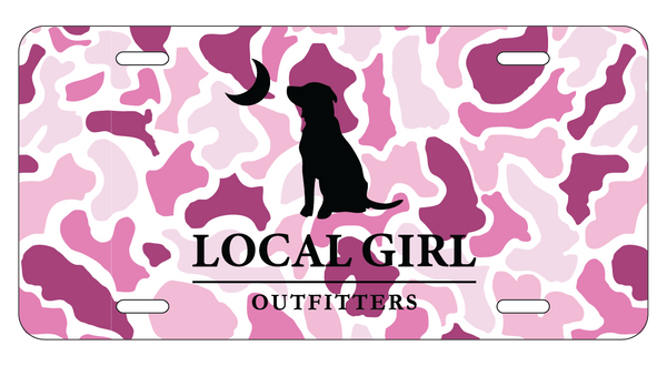 Local Girl License Plate - Pink Localflage - L5210003-LCP