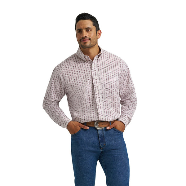 Wrangler Mens Sangria Classic Fit Shirt-112365859