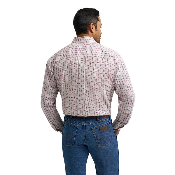 Wrangler Mens Sangria Classic Fit Shirt-112365859