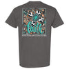 Couture Tee Company Classic Faith Cowprint Cross - Charcoal - SC1184CH