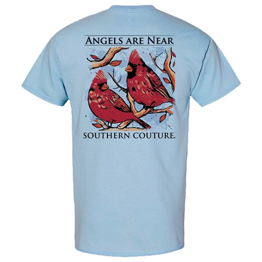 Couture Tee Company Classic Angels Are Near - Light Blue - SC1221LTB