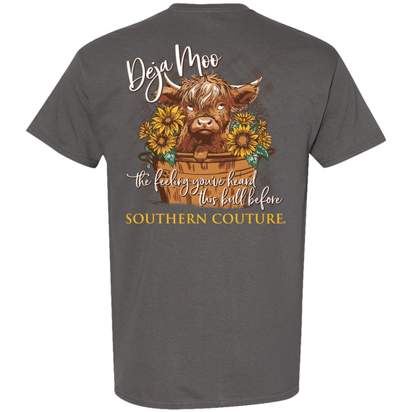 Southern Couture Deja Moo TShirt-SC1226CH