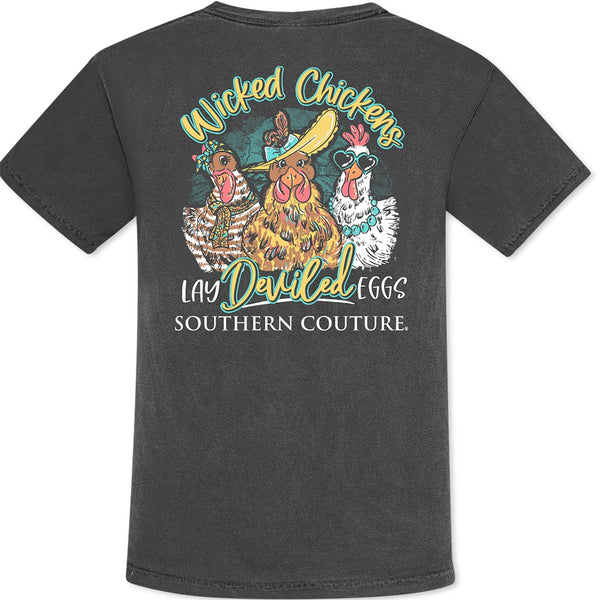Southern Couture Wicked Chickens TShirt-SC1254PR
