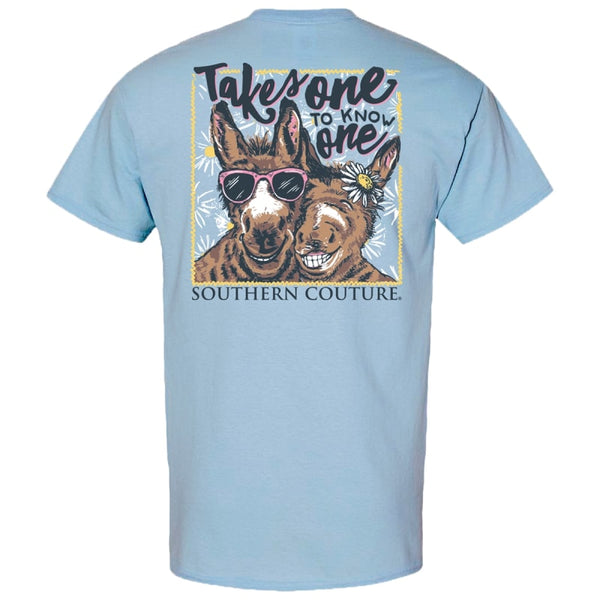 Southern Couture Light Blue Takes One to Know One TShirt-SC1297LTB