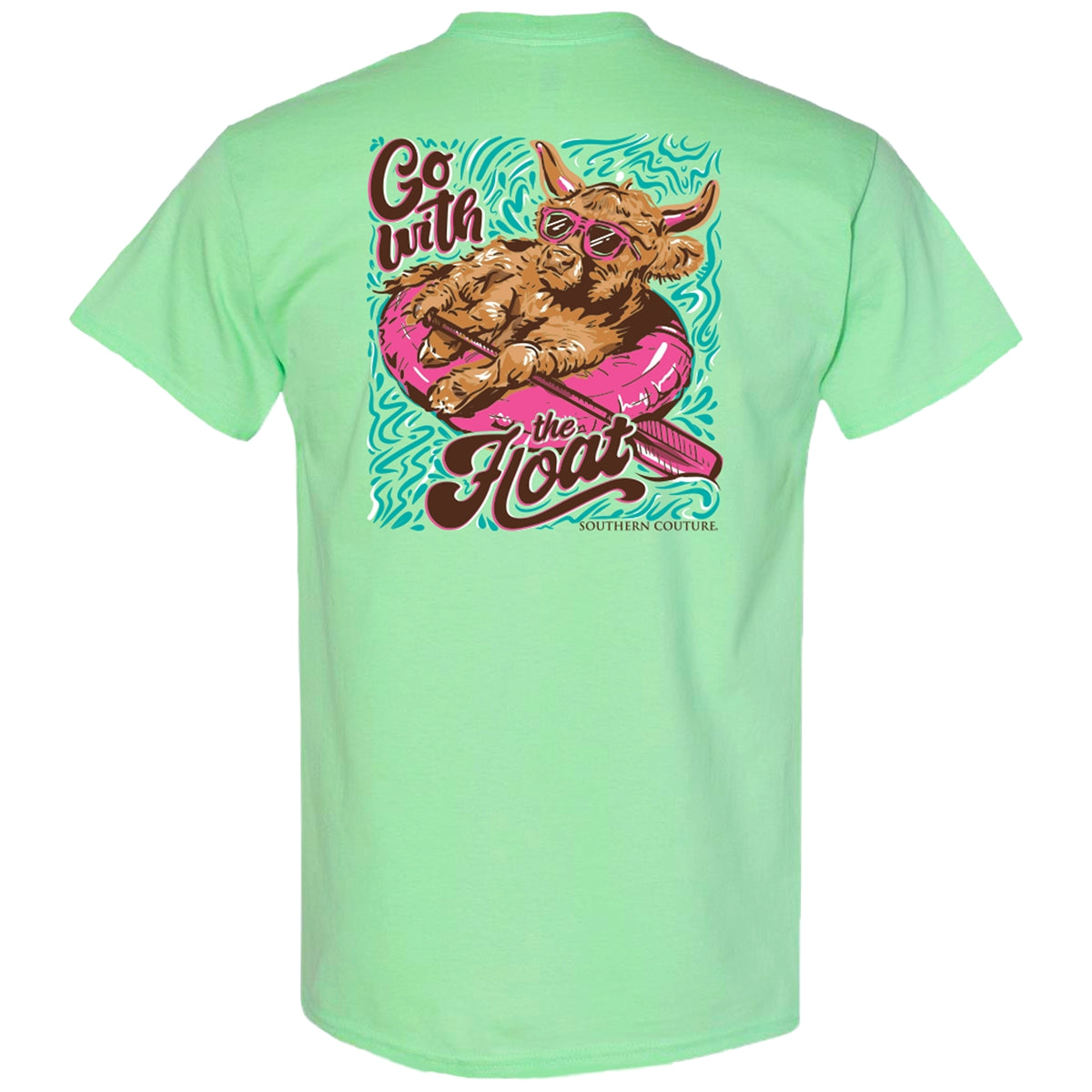 Couture Tee Company Classic Go With The Float - Mint Green - SC1413MG