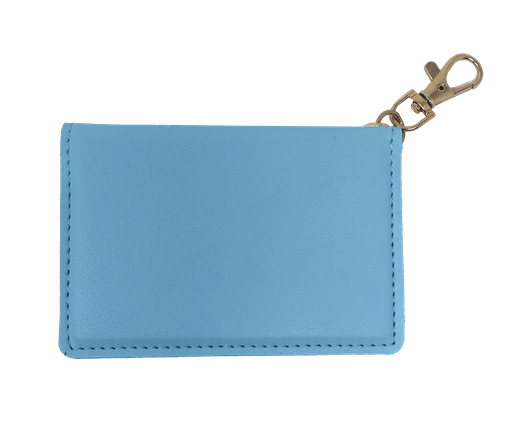 Couture Tee Company Faux Leather ID Wallet - Baby Blue - SCAID88