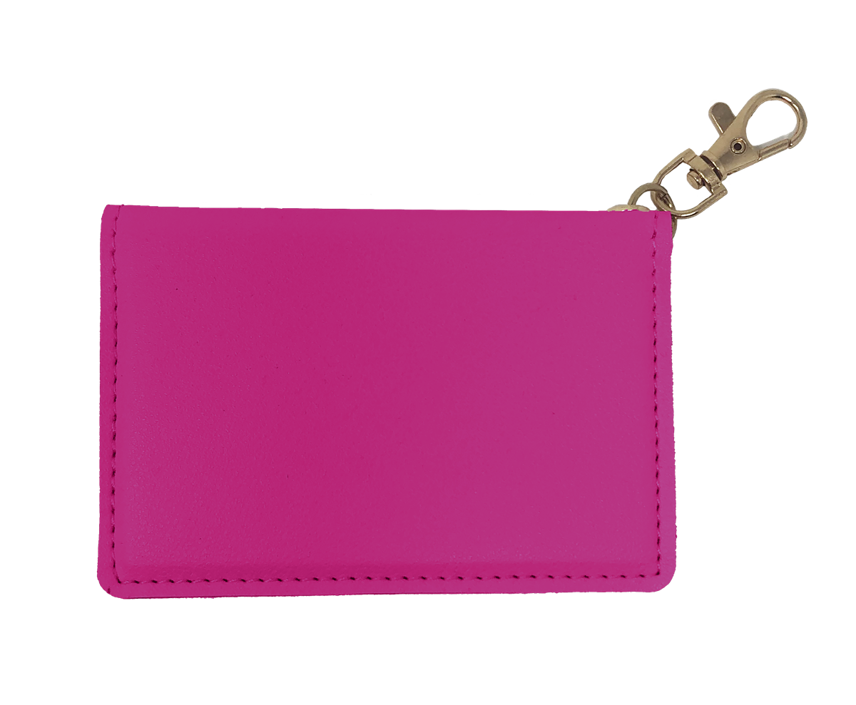 Couture Tee Company Faux Leather ID Wallet- Hot Pink SCAID89