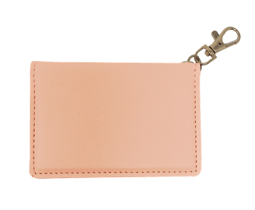 Couture Tee Company Faux Leather ID Wallet - Peach - SCAID91