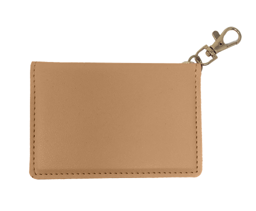 Couture Tee Company Faux Leather ID Wallet - Tan- SCAID92
