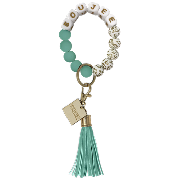 Couture Tee Company Silicone Beaded Bracelet Key Chain - Boujee SCASB31