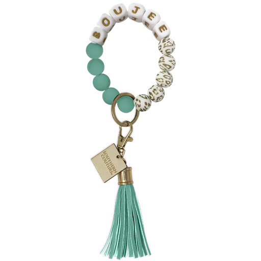 Couture Tee Company Silicone Beaded Bracelet Key Chain- Boujee - SCASB31