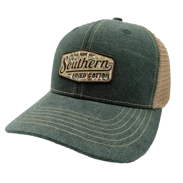Southern Fried Cotton Camo Patch Hat SFA6116