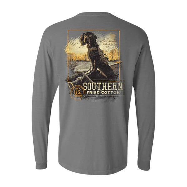 Southern Fried Cotton Long Sleeve Blaze - Granite - SFM32193