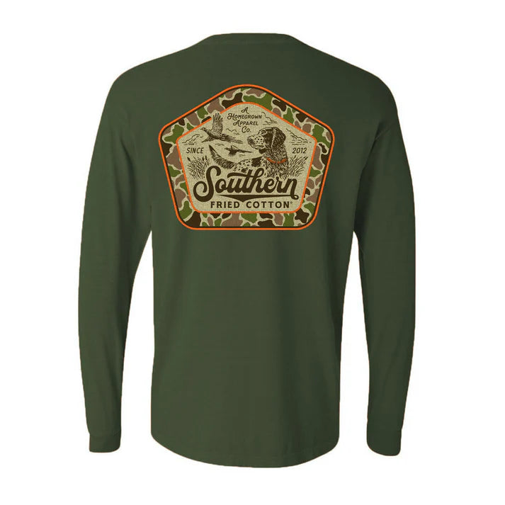 Southern Fried Cotton Long Sleeve In the Tall Grass - Hemp - SFM32215