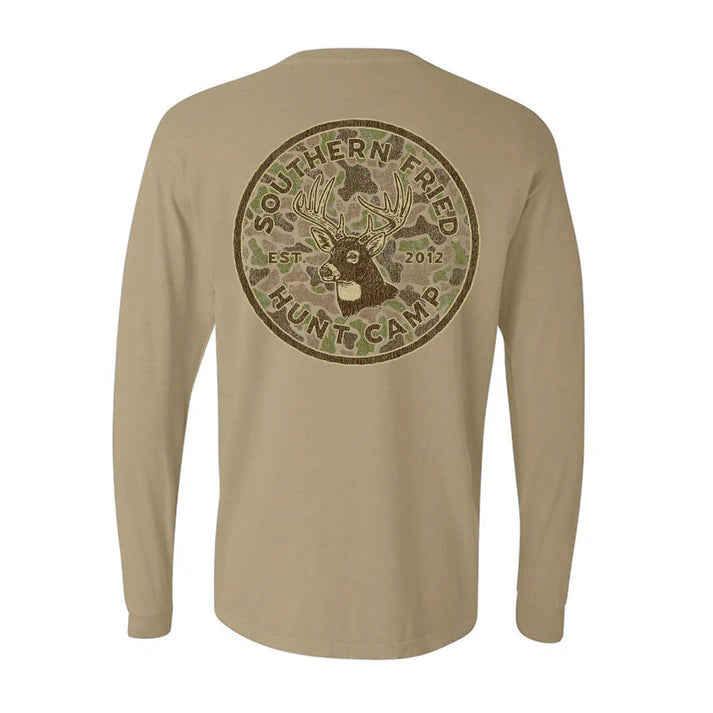 Southern Fried Cotton Long Sleeve 10 point - Khaki - SFM32221