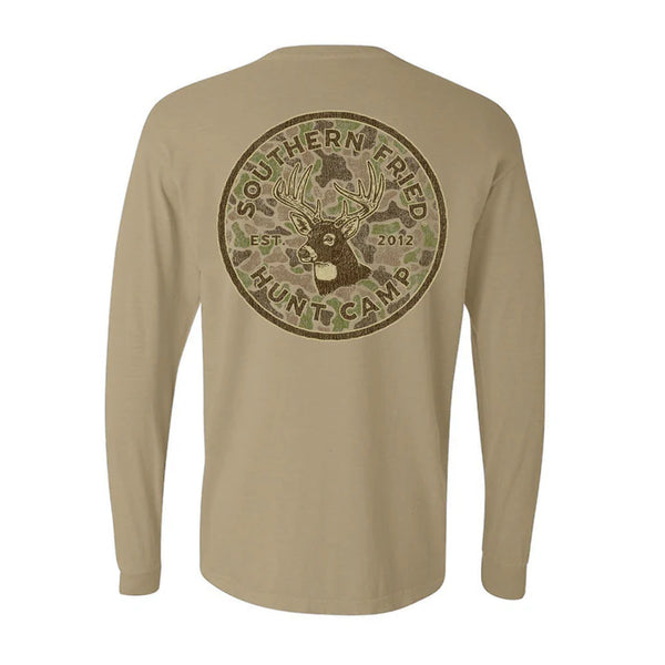 Southern Fried Cotton Long Sleeve 10 point - Khaki - SFM32221