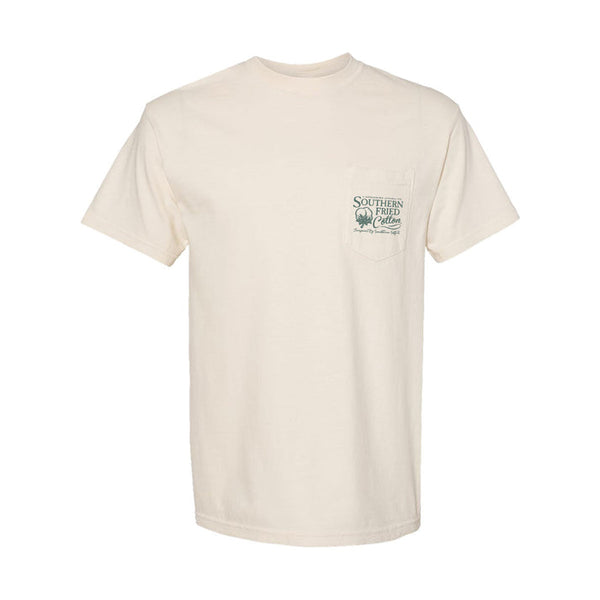 Southern Fried Cotton Ivory Old School USA TShirt-SFM12274