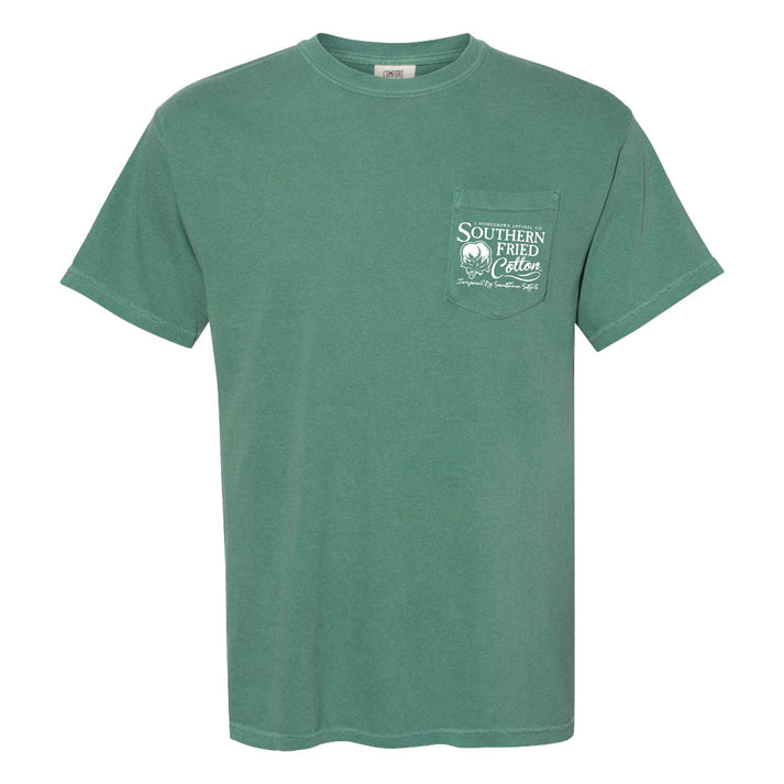 Southern Fried Cotton Light Green Bass Hunter TShirt-SFM12294