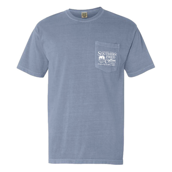 Southern Fried Cotton Ice Blue Out in the Field TShirt-SFM12309
