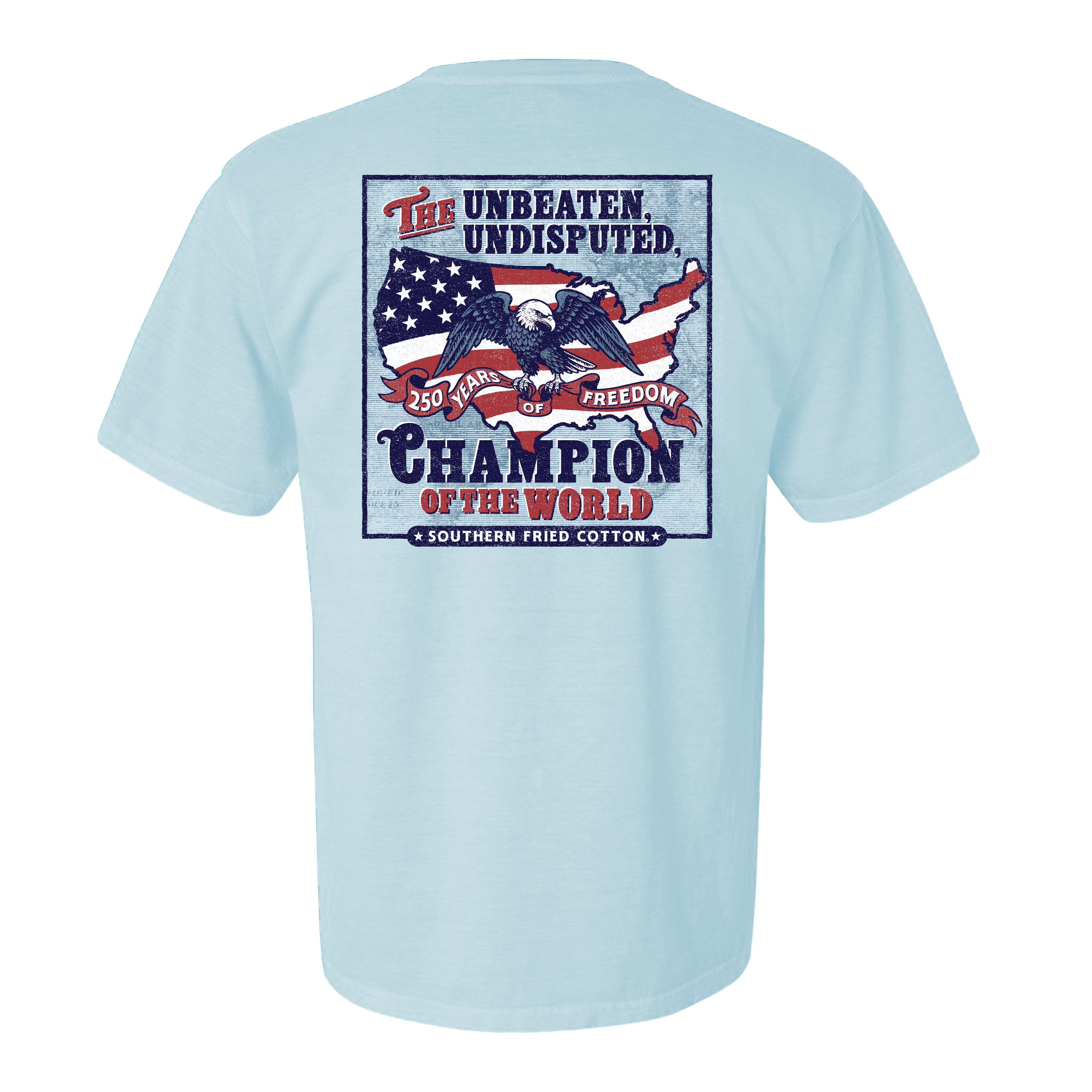 Southern Fried Champion of the World - Chambray - SFM12349