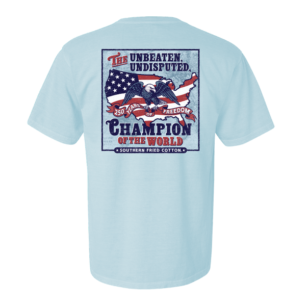 Southern Fried Champion of the World - Chambray - SFM12349