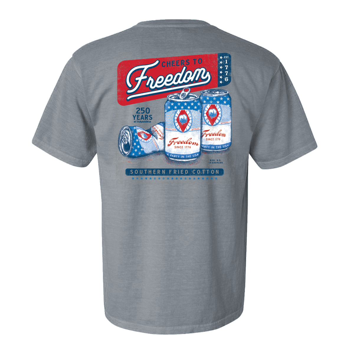 Southern Fried Cheers to Freedom - Granite - SFM12351
