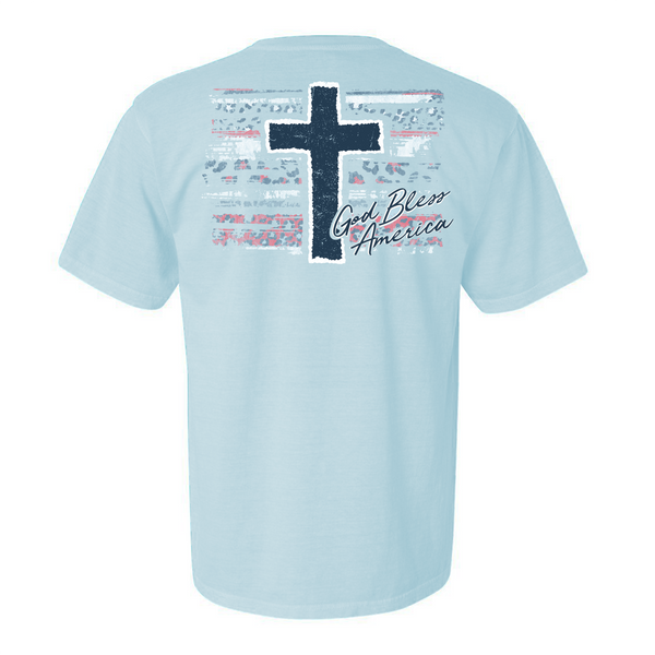 Southern Fried Cotton God Bless America T-Shirt SFRN1107