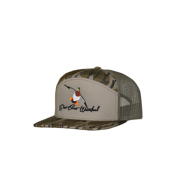 East Coast Waterfowl Embroidered Mallard Logo 7 Panel Hat