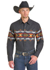 Men's Panhandle Slim Aztec Border LS Snap - SMN2S07385