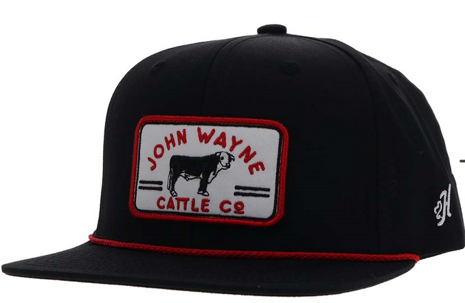 Hooey John Wayne Ball Cap 2365T-BK