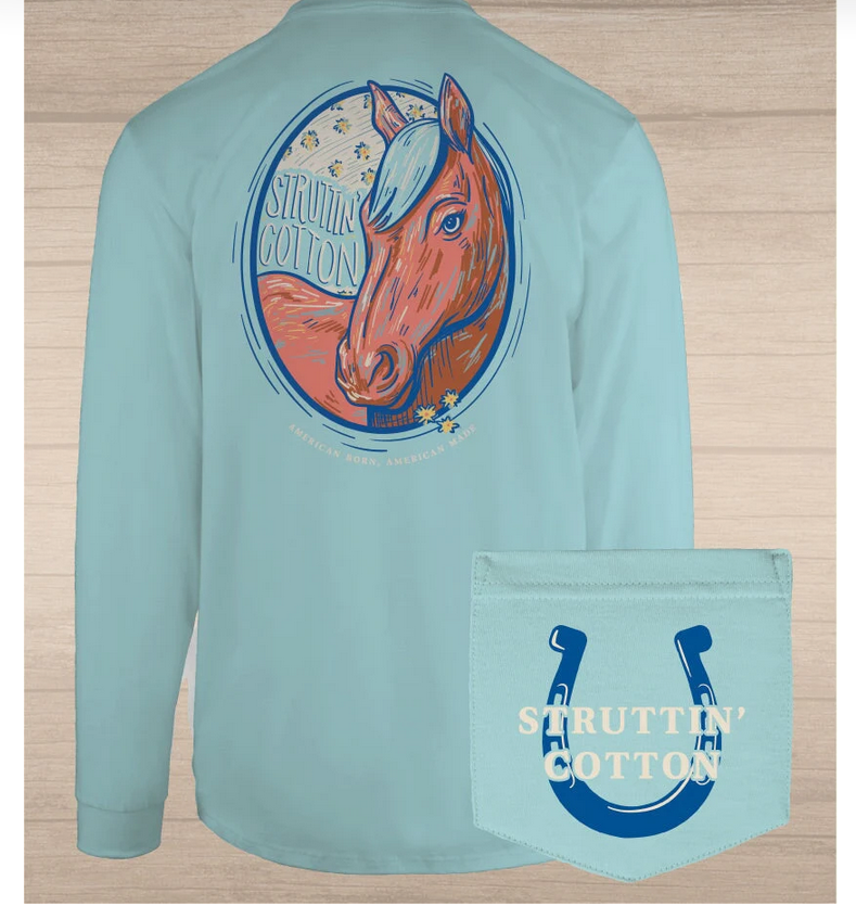 Struttin' Cotton Lucky Charm Long Sleeve T- Shirt