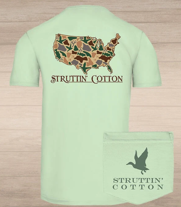 Struttin' Cotton USA Standout Camo T-Shirt