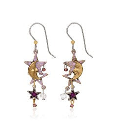 SILVER FOREST MOON AND STAR PURPLE-NE-1726
