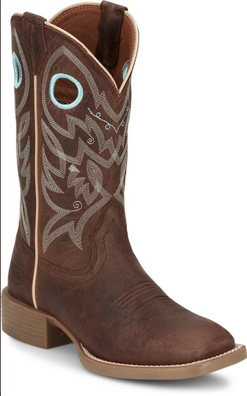 Justin Ladies Liberty Spicy Brown Water Buffalo Boots SE2801
