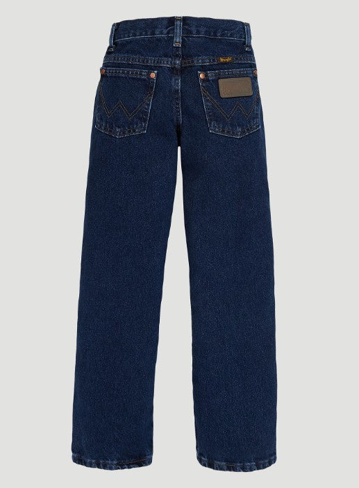 Boy's Wrangler® Cowboy Cut® Original Fit Jean (4-7) in Dark Indigo-13MWJDI