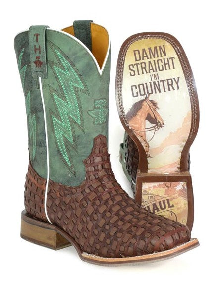 Tin Haul Men's Damn Straight I'm Country Boots-14-020-0077-0512