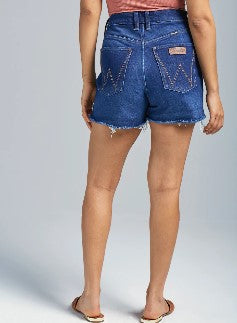Wrangler Ladies Retro Bailey High Rise Cut Off Shorts in Tessa-112344626