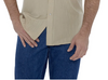 Ely and Walker Men's Short Sleeve Solid Tone on Tone Western Snap Shirt Tan 1520163428