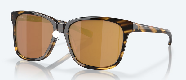 Costa May Tortoise W/ Gold Mirror 580G Sunglasses 06S2009GOLD