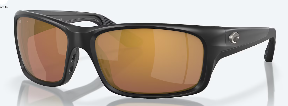 Costa Jose Pro Matte Black W/Gold Mirror 580G Sunglasses 06S9106