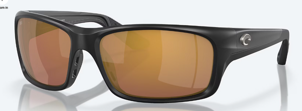 Costa Jose Pro Matte Black W/Gold Mirror 580G Sunglasses 06S9106