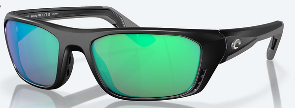 Costa Whitetip Pro Matte Black W/Green Mirror 580G Sunglasses 06S9115