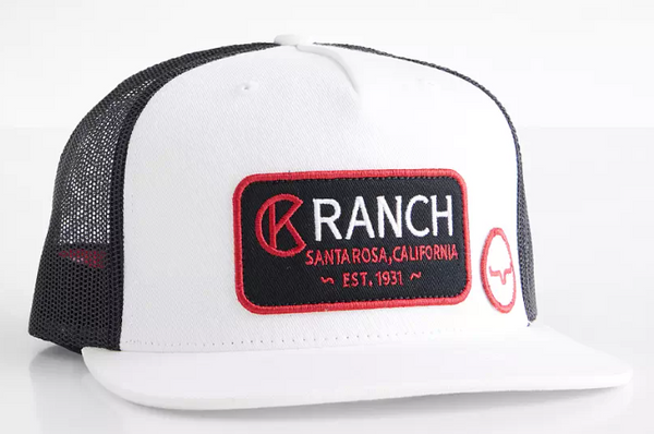 Kimes Ranch CK31 Trucker Hat - White/Black