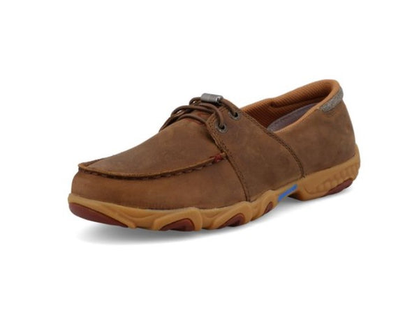 Twisted X Boat Shoe Driving Moc - Pecan & Eco Dust-WDMX006