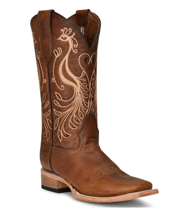 Circle G Ladies Peacock Embroidery Western Boot L5777
