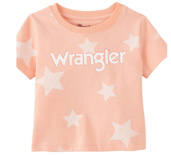 Wrangler Toddler Girls' Star Print Short Sleeve Graphic Tee 112346563