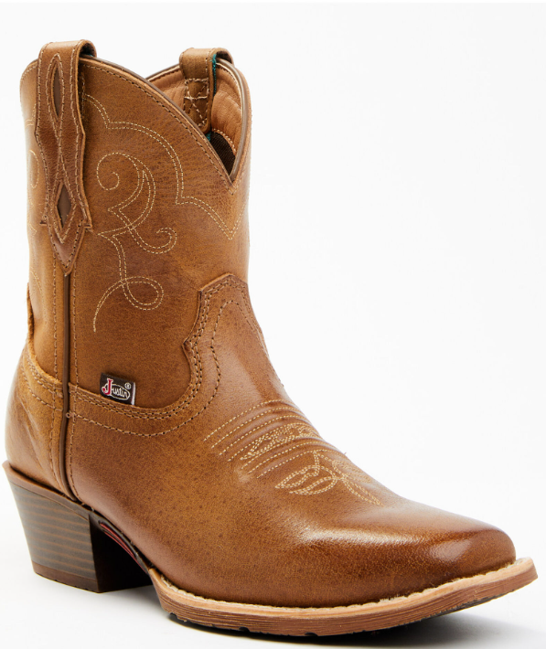 Justin Ladies Tan Bootie-GY9510